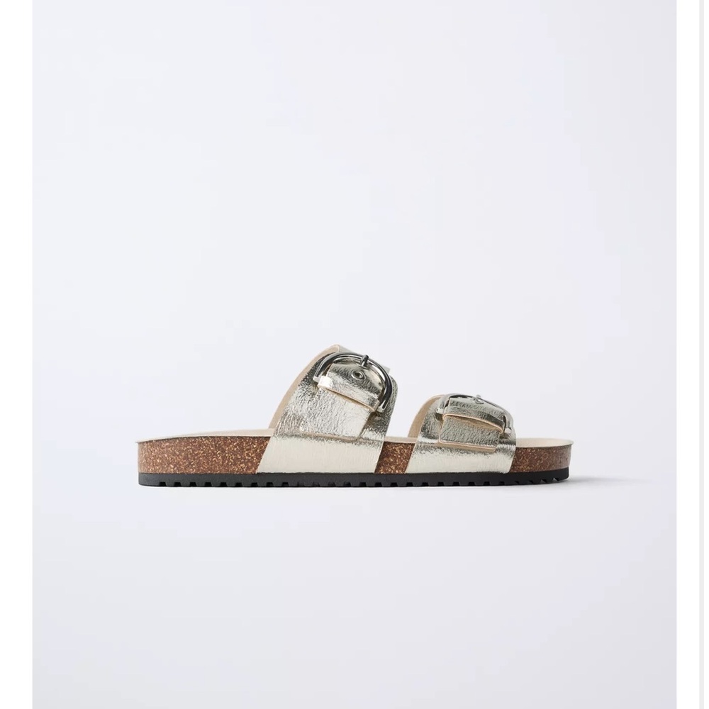 Zara Kids Metallic Sandals